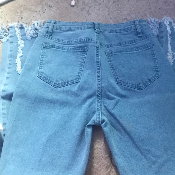 high rise ripped jeans - Picture 4 of 5